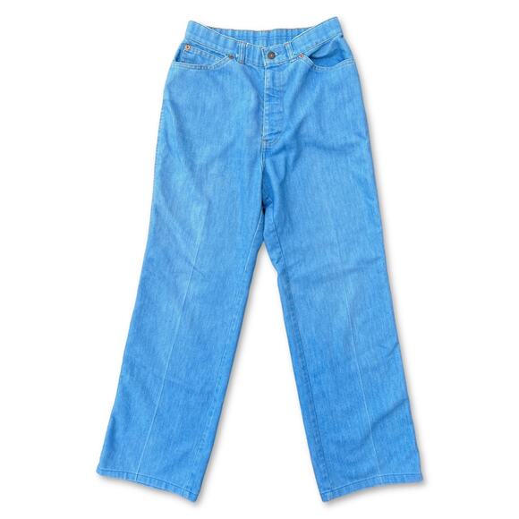 Vintage 80s USA Olympic Games Levi’s Jeans Size 26” Wide Straight Leg - Picture 2 of 8